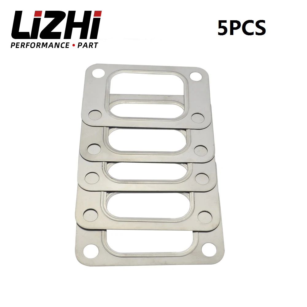 

LIZHI RACING - 5pcs(lot) Turbo Turbine Inlet Stainless Steel304 Gasket For T25 T28 HQ turbo inlet gasket LZ4802