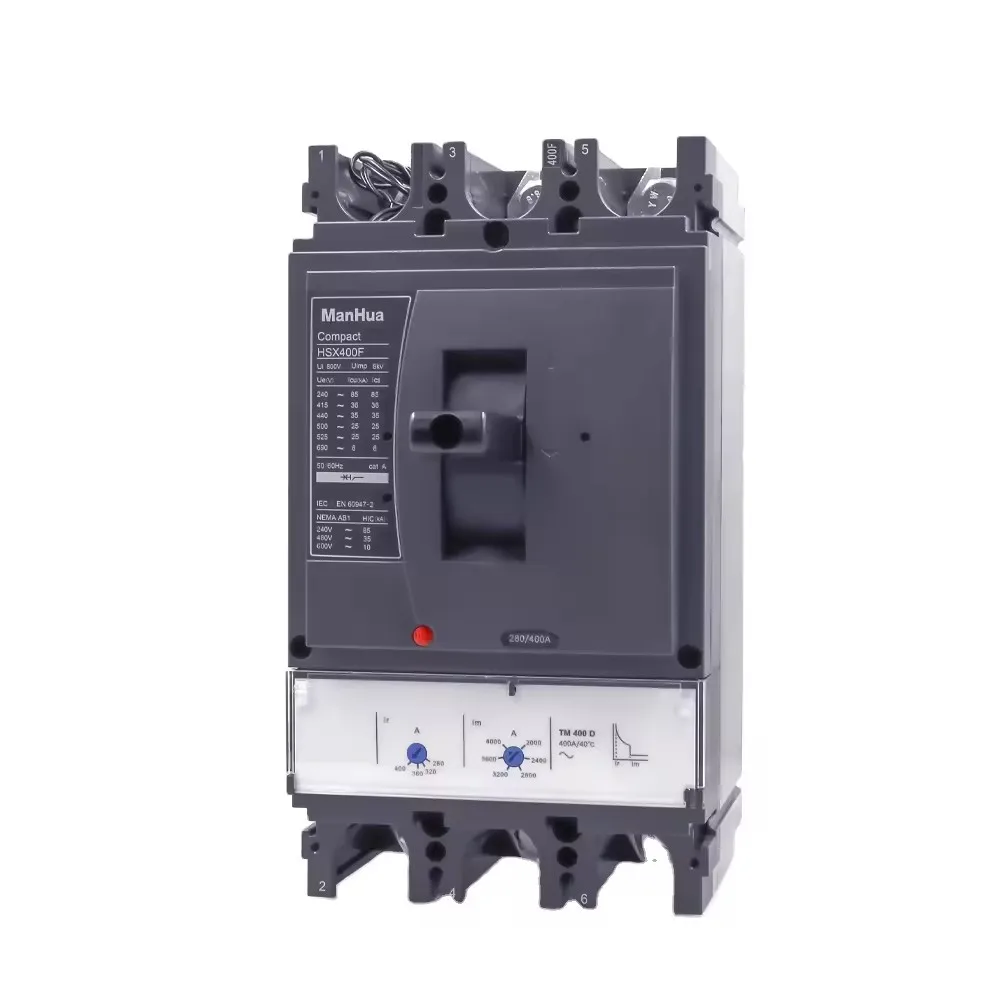 NSX-400F 400A Amps 3P Three Poles Industry Electrical  Air Switch MCCB  AC415V 36KA Shunt  Coil TMD Moulded Case Circuit Breaker