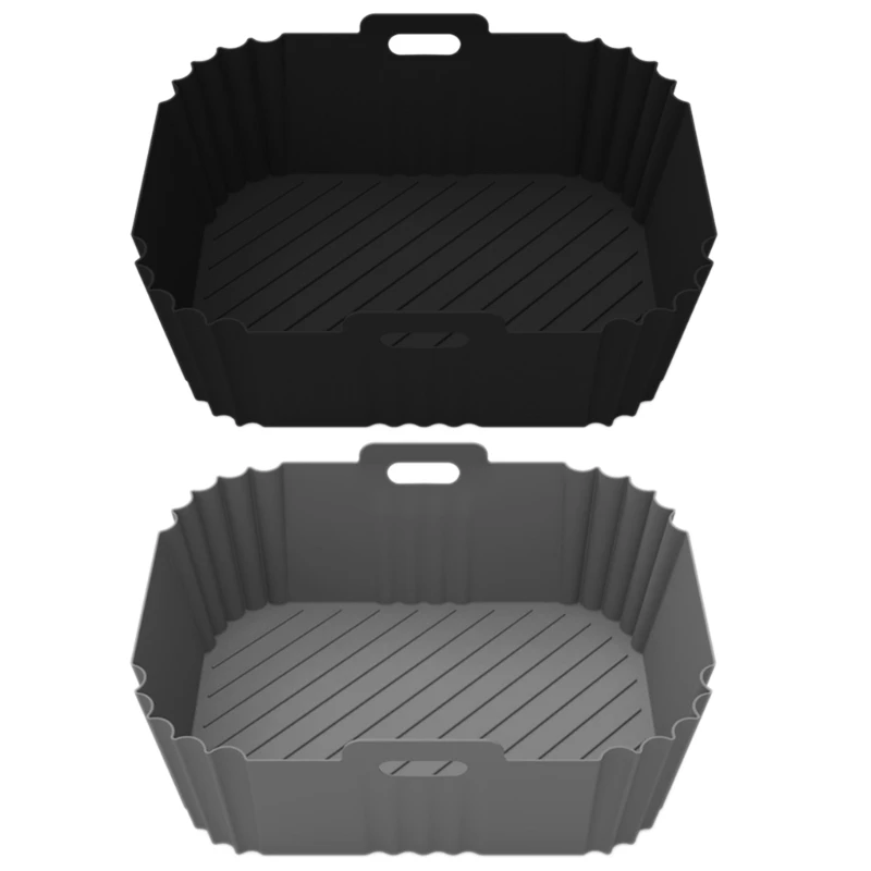 

Y1UU Pack of 2 Innovative Fryers Tray Easy to Use Basket Air Fryers Oven Cooking Tray Practical Air Fryers Tray