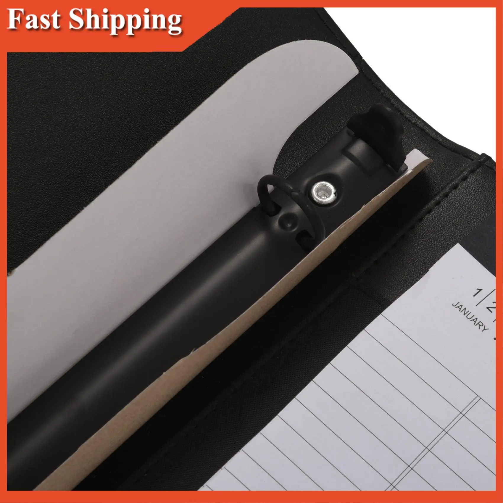 Эффективный кожаный 3-кольцевой портфель формата А4, многофункциональный блокнот с блокнотом для интервью и бизнеса