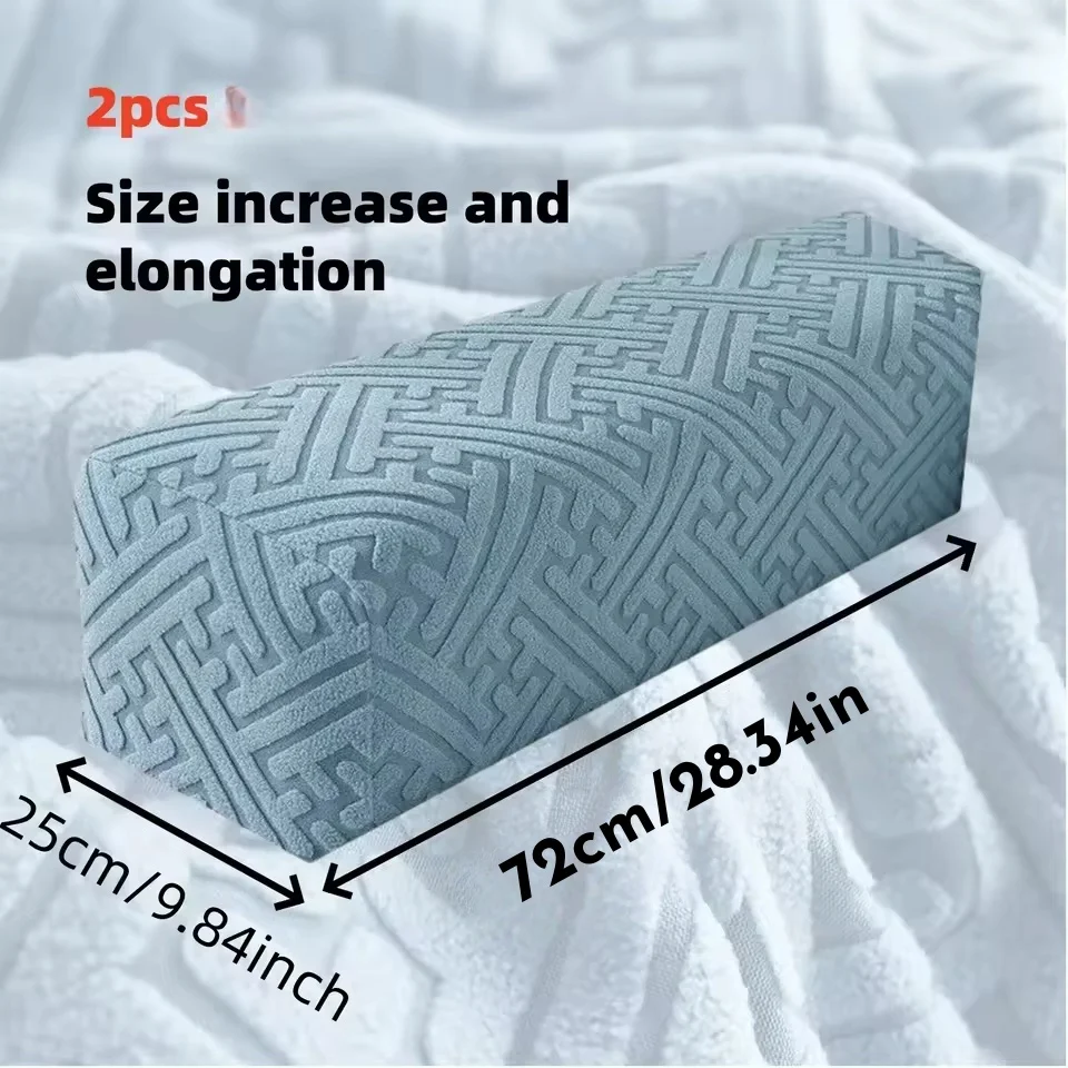 2pcs Armchair Cover Anti-slip Sofa Arm Protective Cover Soft Jacquard Sofa Armrest Cover Living Room Furniture Protective