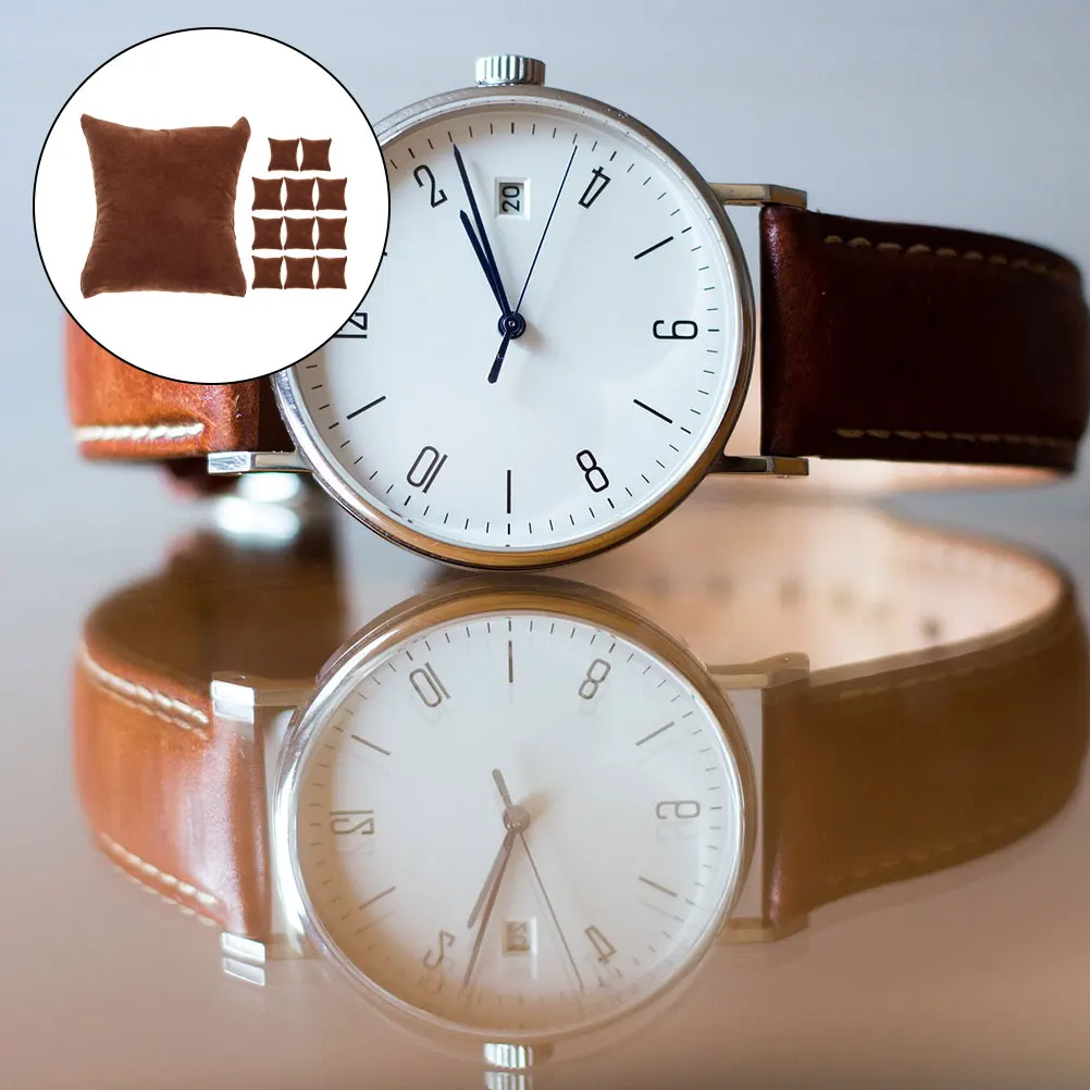 

12 мягких подушек для часов и украшений, идеально подходят для демонстрации цепочек, браслетов и часов