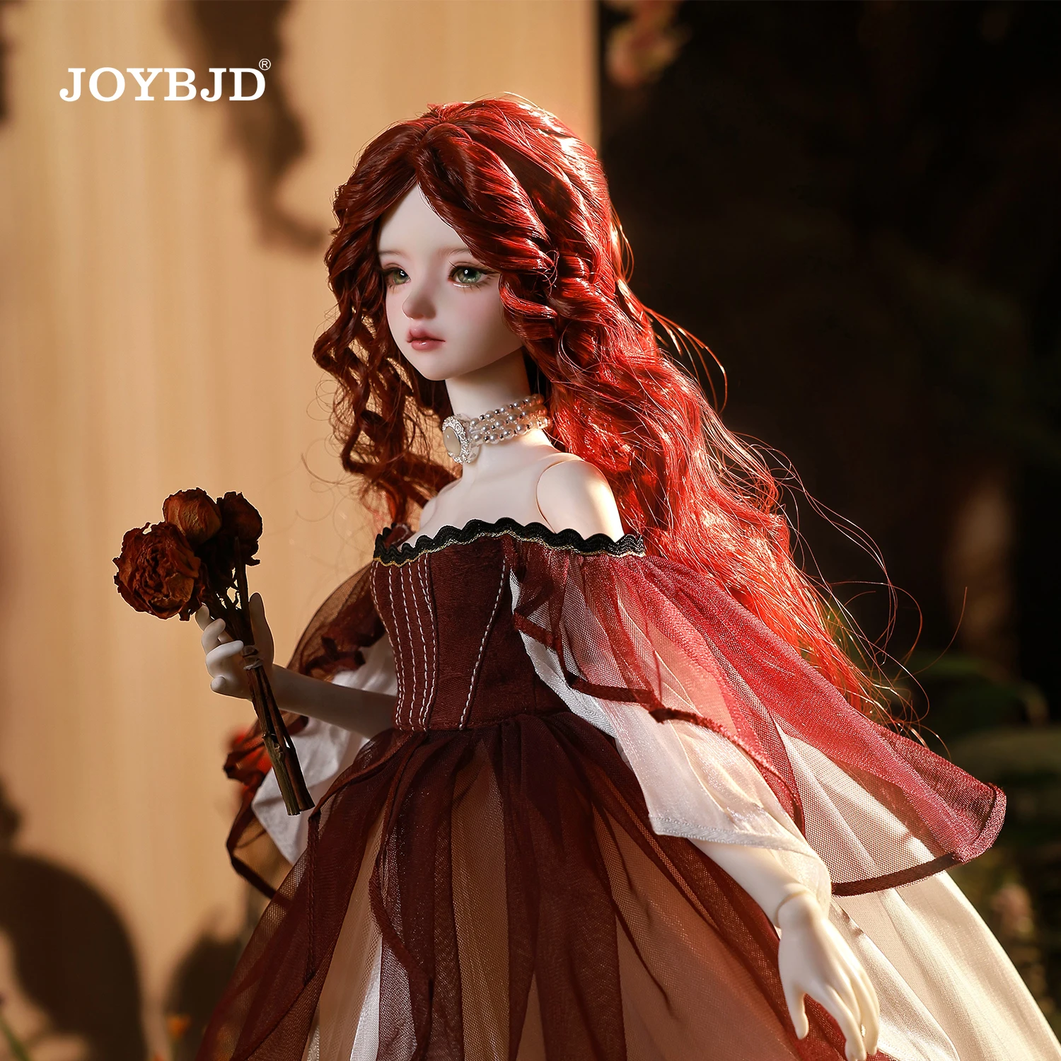JOYBJD 1/4 Cyllira Fullset B Bjd Pop Middeleeuwse Retro Stijl Wijn-rode Wijn Vrouw De Moonshine Maiden Bjd Gelede Poppen