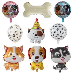 Tier Folie Ballons Lassen Sie der Pawty Luftballons Lassen Sie der Pawty Liefert Pfoten Luftballons Hund Geburtstag Party Dekorationen Kinder Baby Dusche