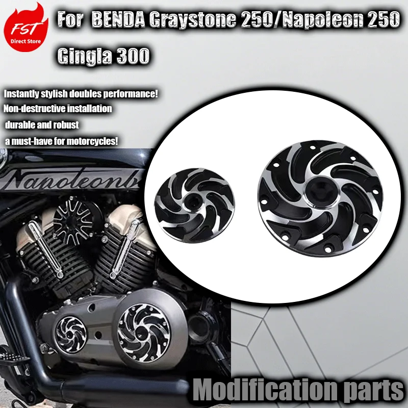 

Modified Engine Side Cover, Left Small Sprocket Cover & Magneto Cover for Graystone 250/300, Napoleon 250, Jinjira
