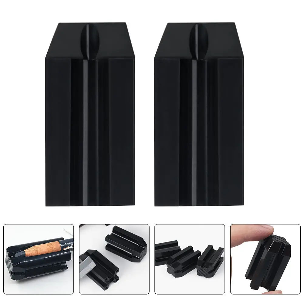 

2Pcs Eyebrow Pencil Sharpener Compact Portable Dual Hole Makeup Tool for Eyeliner Lip Pencil Sharpener Makeup