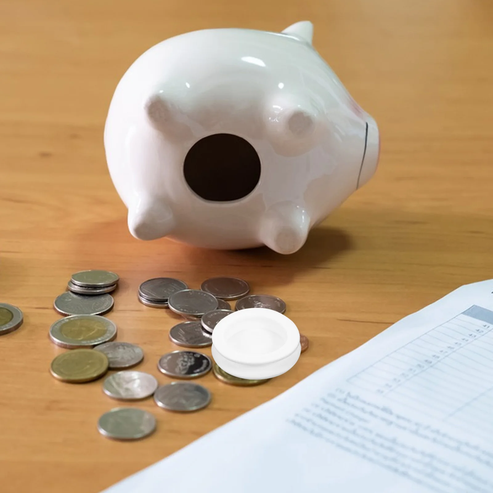 20Pcs Round Plug Closure for Coin Jars and Savings Containers Classic Design Easy Access Silicone Plugs Plug Hole Cover