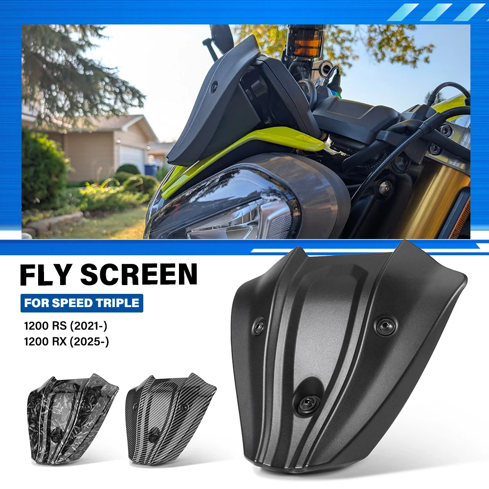 FOR SPEED TRIPLE 1200RS 1200 RS 2021-1200 RX 1200RX 2025-Mini Sport WindScreen Windshield Front Fly Screen Deflector Accessories