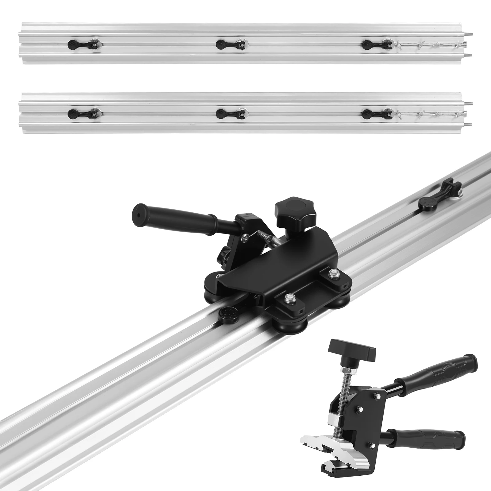 

106 Inches Ceramic Porcelain Floor Tile Cutter for Up To 0.47inch Thick Tiles with Built-in Suction Cups for Large Format