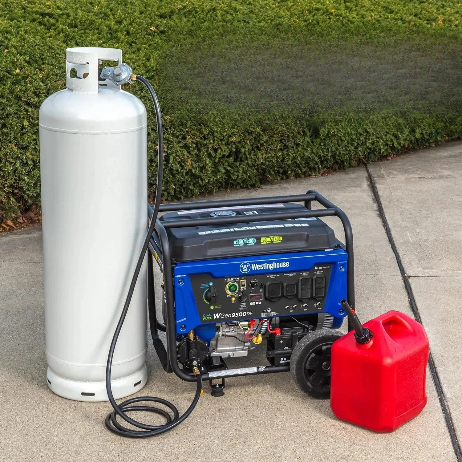 

#For for 12500 Watt Dual Fuel Home Backup Portable Generator, Remote Electric Start, Transfer Switch Ready, Gas and Propane Powe