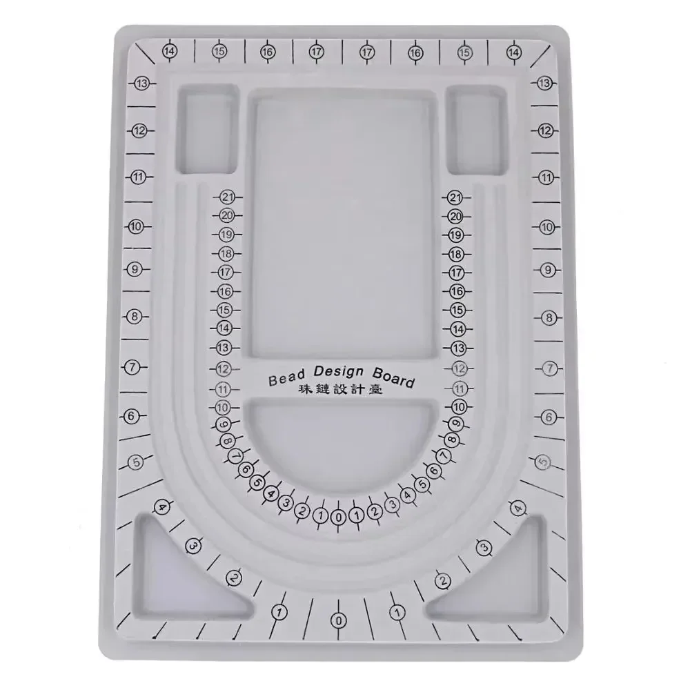 

Jewelry Beading Board with Non-Slip Gray Flock Surface and Protective Storage Lid for Professional Bead Design and Crafting