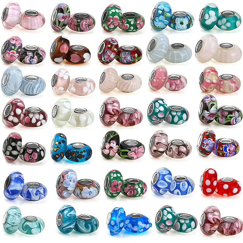 

Popular Creative Handmade Beading Materials Charm Beads For Pandora DIY Bracelet Necklace Jewelry Accessories Gifts