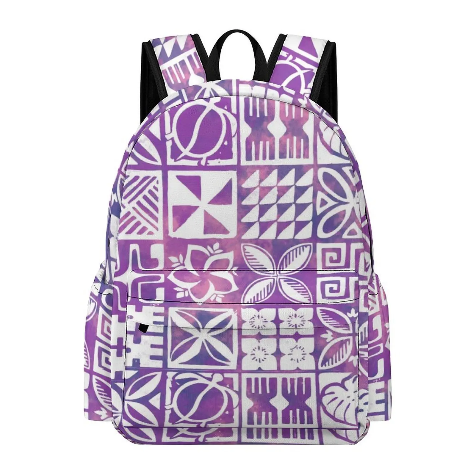 حقيبة مدرسية بنمط بولينيزيا خالية من الضرائب، حقيبة كمبيوتر محمول ذات سعة كبيرة، أنماط قابلة للتخصيص #2