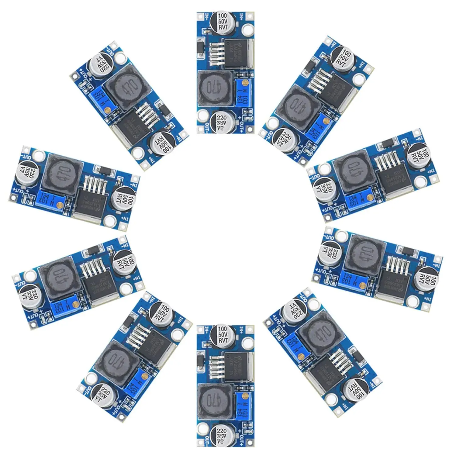 10 sztuk LM2596 LM2596S DC-DC Step Down regulator napięcia zmiennego wejście 3.0-40V wyjście 1.5-35V regulowany przetwornica elektroniczna