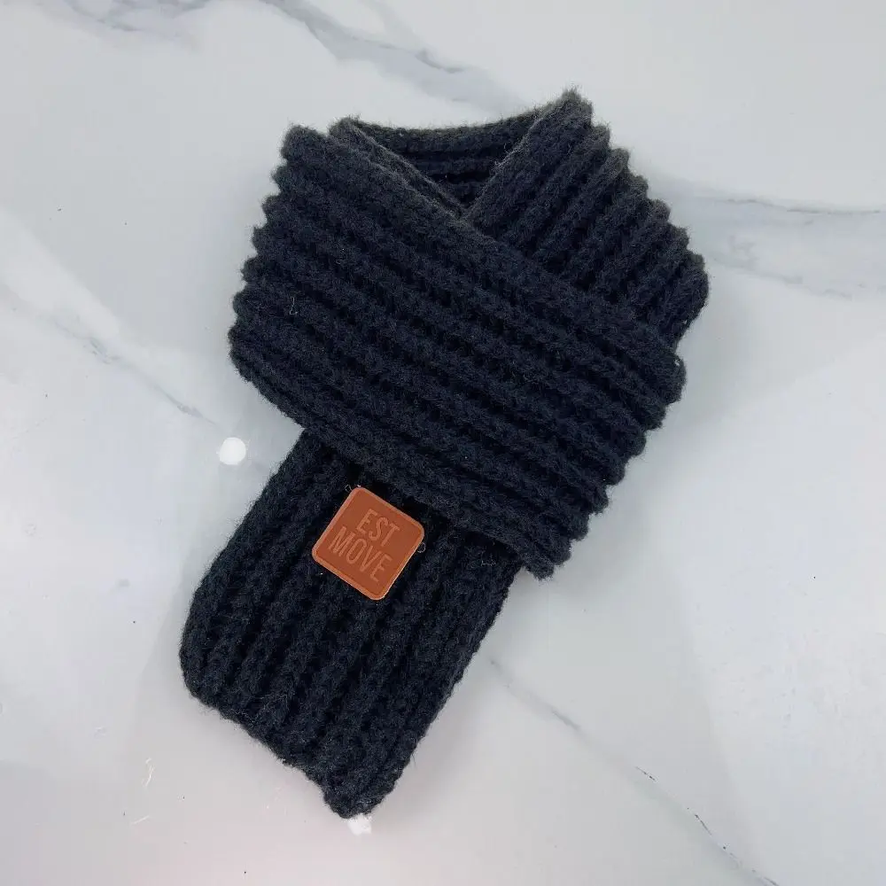 

Fashion Warm Kids Scarf Thick Soft Neck Warmer Winter Cute Knitted Scarf Baby Boys Girls