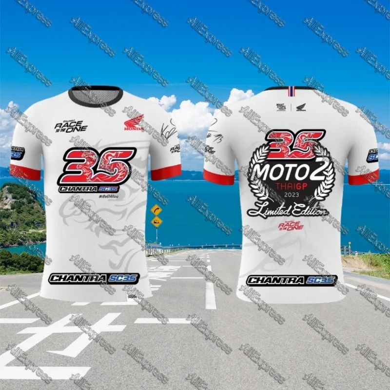 Jersey Honda Motorcycle Trend Mountain Downhill Off-road Roller Skating Riding Sports Leisure Breathable Quick Drying Loose Top
