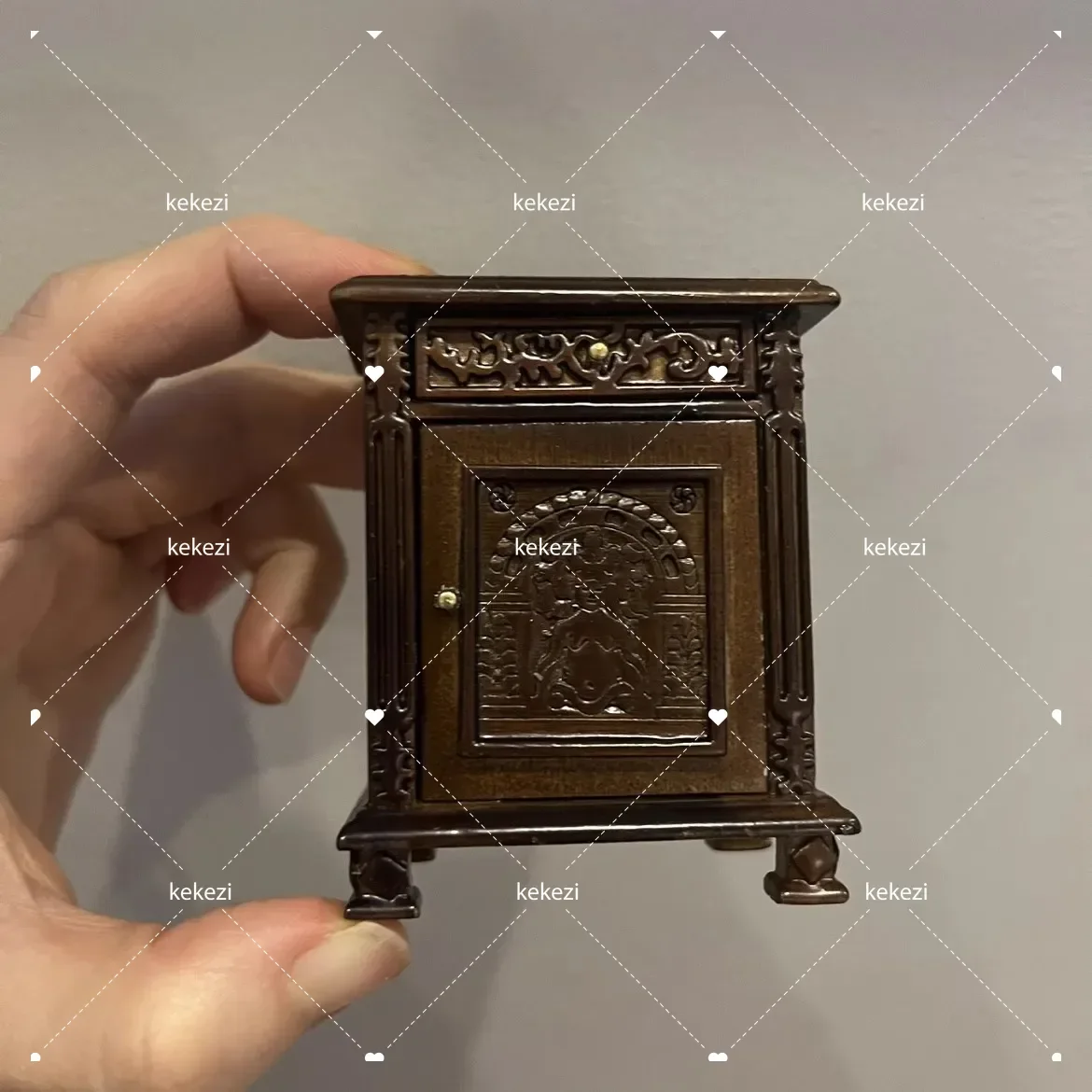 1:12 Poppenhuis Europees Meubilair Decoratieve Miniaturen Scène Mini Gesneden Tafel Stoel Computer Bureau Stoel Meubilair