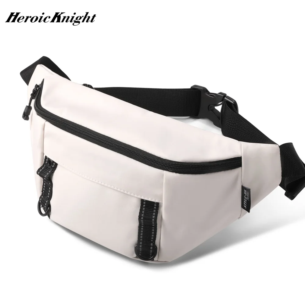 Heroic Knight Men's Sports Fanny Pack Lightweight Leisure Sling Chest Bag Unisex Short Trip Crossbody Bag Convertible Waist Pack