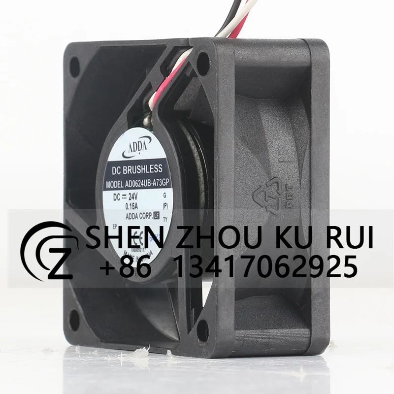 

New ADDA spot 6025 24V DC 0.15A AD0624UB-A73GP chassis fan converter 6CM cooling fan
