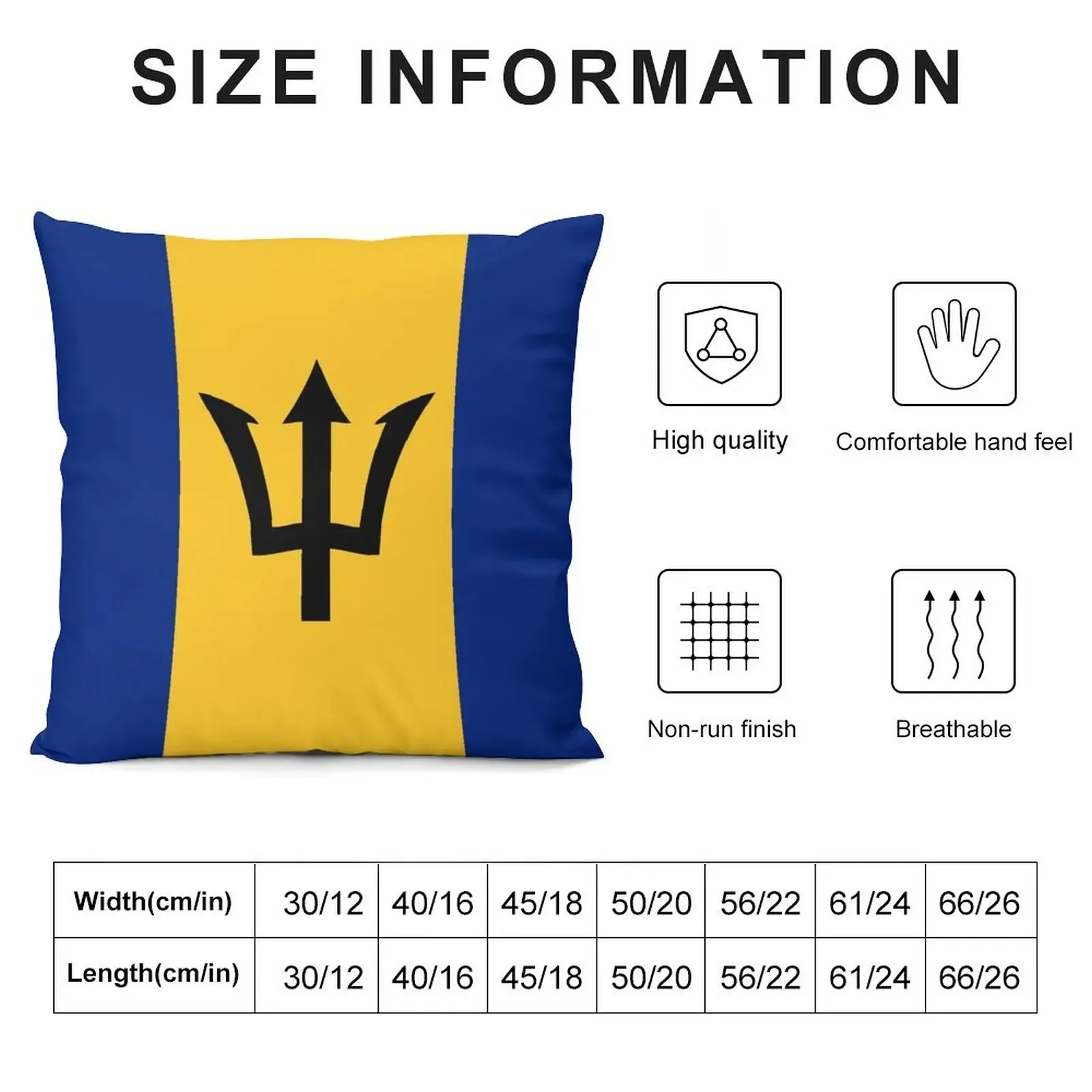 flag of barbados Throw Pillow Couch Pillows Room decorating items pillow