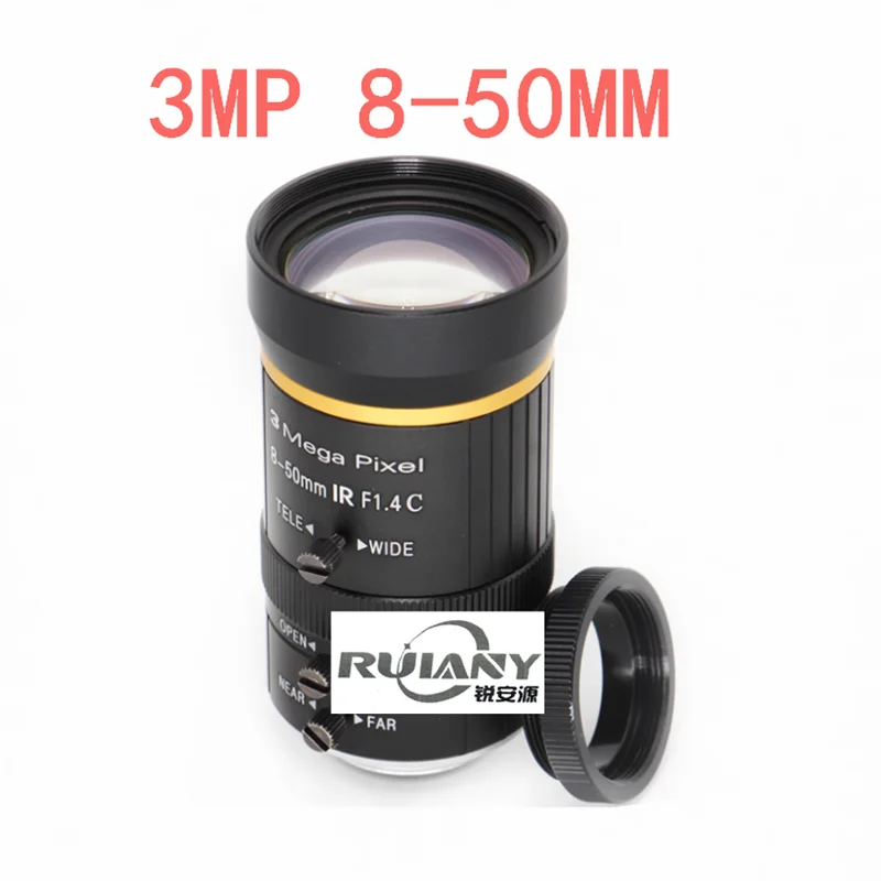 8-50MM 12-36MM 16-48MM Machine Vision Industrial lens C interface HD digital manual zoom lens