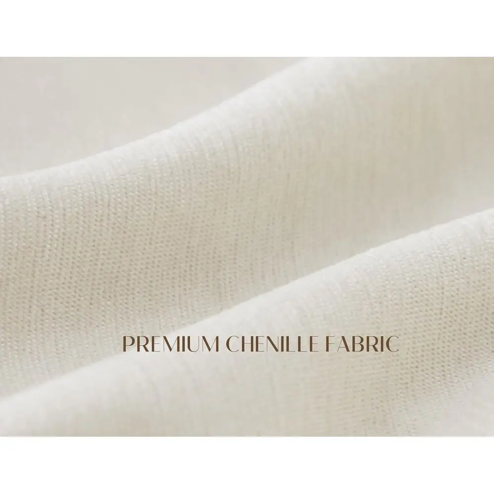 48.6 Kompaktowa sofa, przytulny fotel w stylu chmurki do salonu, idealny do sypialni i biur, wykończenie w ciepłym białym kolorze