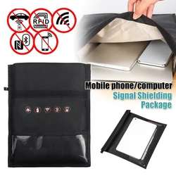 Bolsa Anti-Roubo Escova, Faraday Blocker, Celular, Notebook Blocker Bag, RFID, RF Signal, Blindagem Pacote de Segurança, 35x45cm