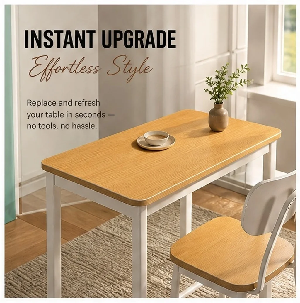 Solid Wood Table Top Replacement 19.7x11.8 Inch Rectangular Desk Top for Kitchen Office Coffee Table