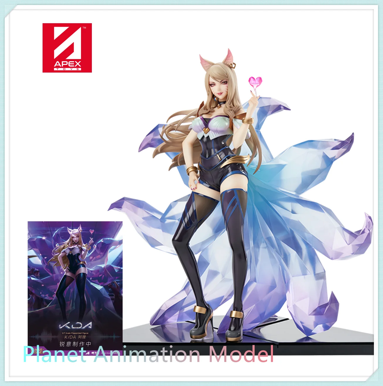 

Stock Original Genuine APEX TOYS Ahri League of legends The Nine Tailed Fox KDA Action Anime Figure Model Toys Doll Gift