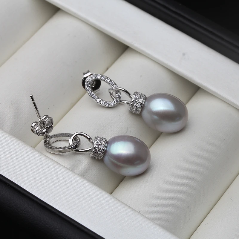 

Серьги с настоящим натуральным речным жемчугом, серебро 925, красивые серьги-капли с пресноводным жемчугом для женщин, свадебный подарок