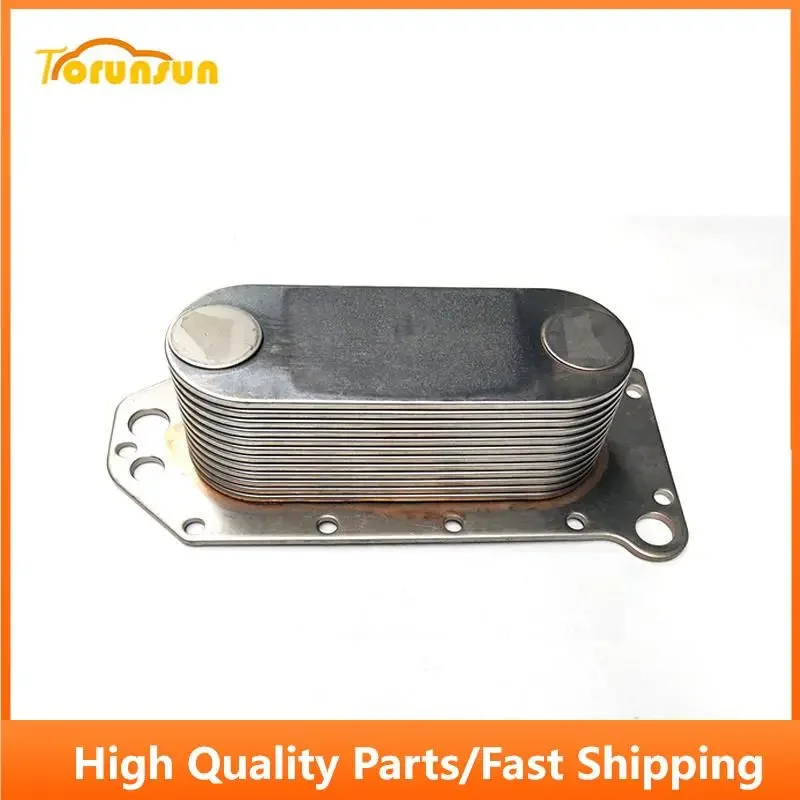 6D114 6CT Oil Cooler Cover Oil Cooler Housing Oil Cooler Core For Komatsu Excavator PC300-7 PC360-7 3974324