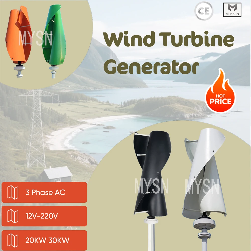 

20KW 48V Wind Turbine Generator 220V Wind Generator Set Free Energy Wind Turbine With Controller Alternative Renewable Energy