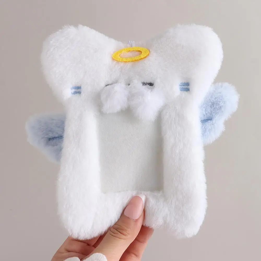 Cute Plush Photocard Case Student Card Holder Bag keychain Star Shape Photo Card Holder Idol Photos Protective Cover Cartoon