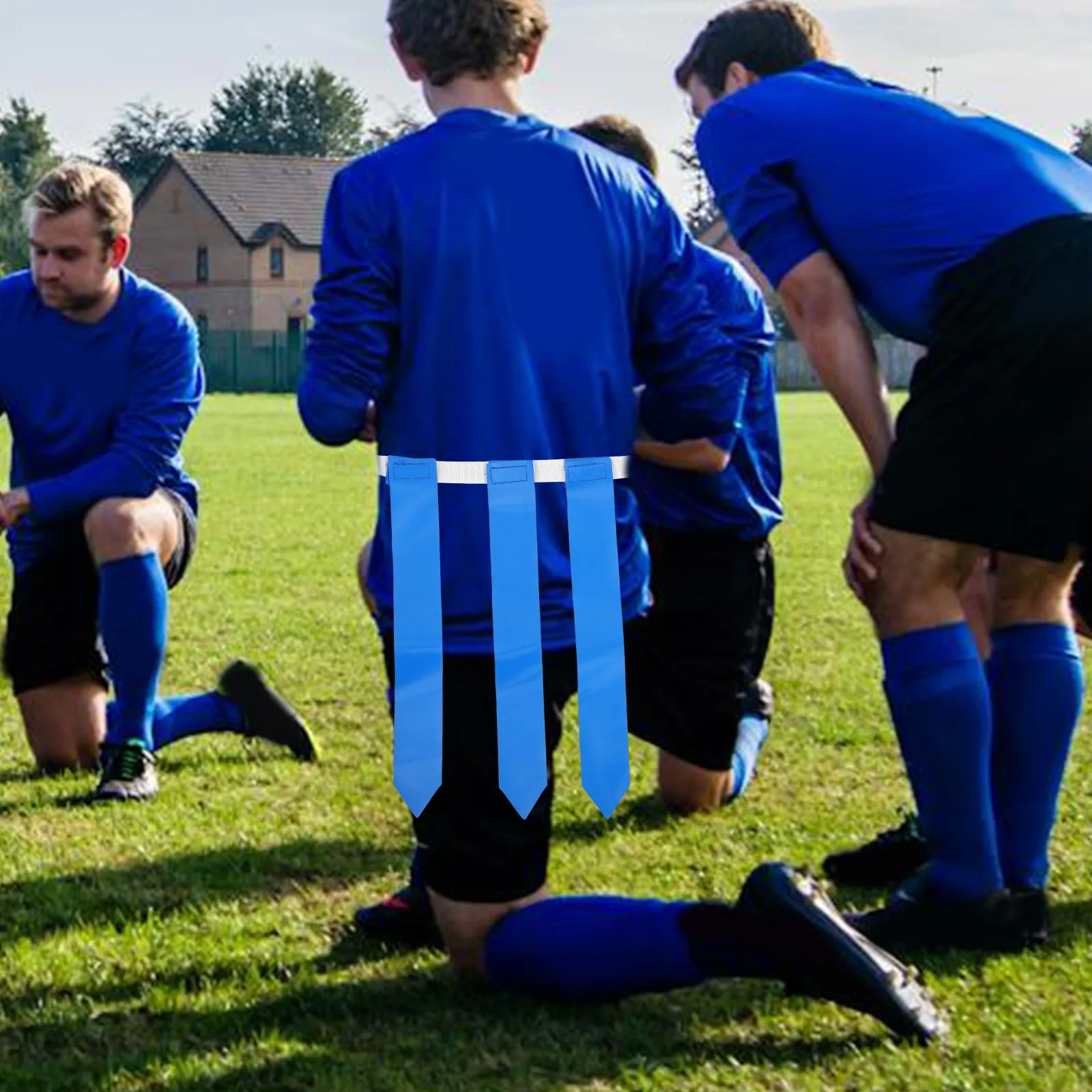 2 قطعة حزام الخصر العلم لكرة القدم قابل للتعديل حزام العلم الرجبي للمراهقين دائم الرياضة في الهواء الطلق التدريب والعتاد عدم الاتصال