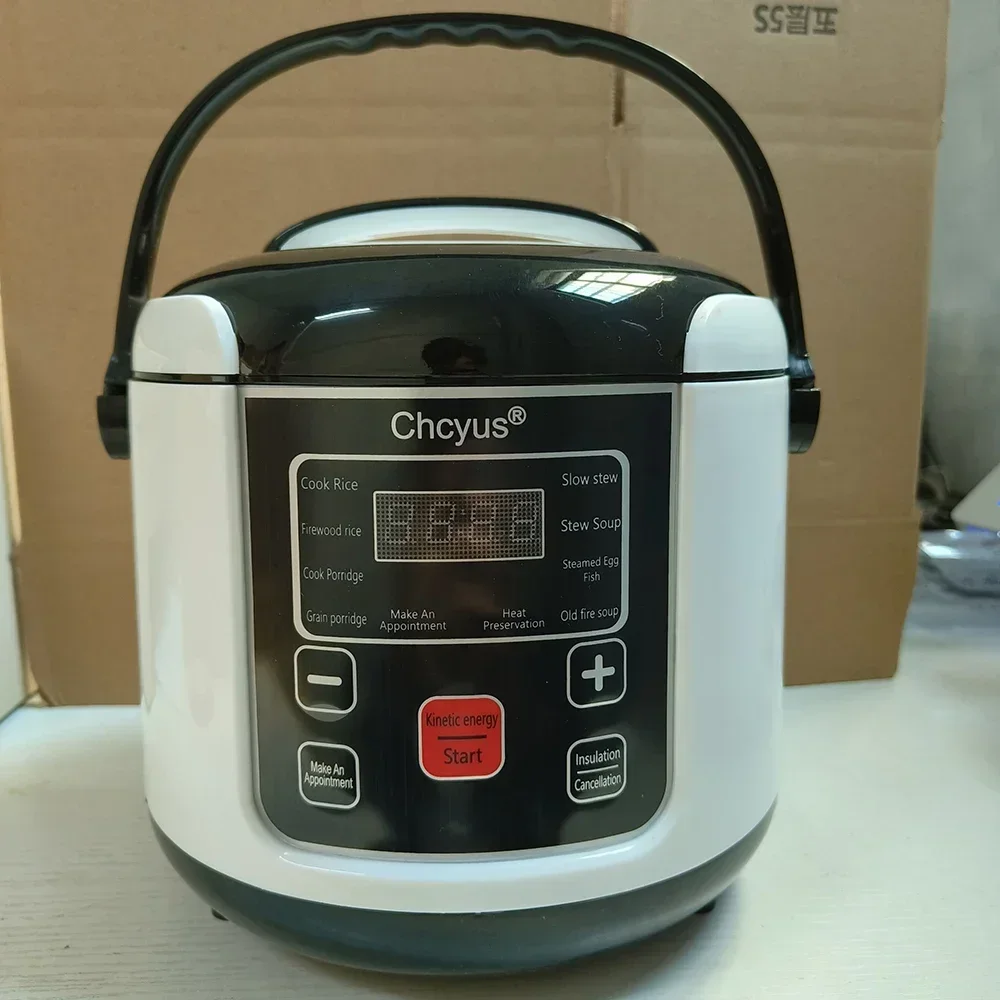 220V Electric Rice Cooker Intelligent Automatic Household Kitchen Cooker 2L Portable Preservation Electric Rice Cookers