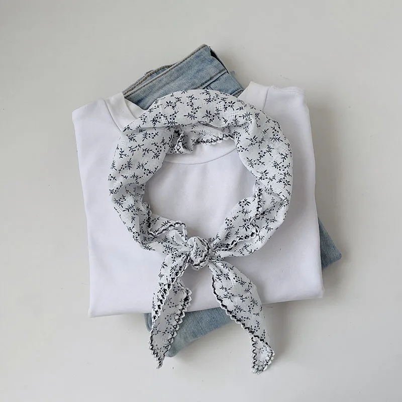 

Japanese-style light and thin cotton-linen scarf women, summer-conditioned room neck protector, small sha