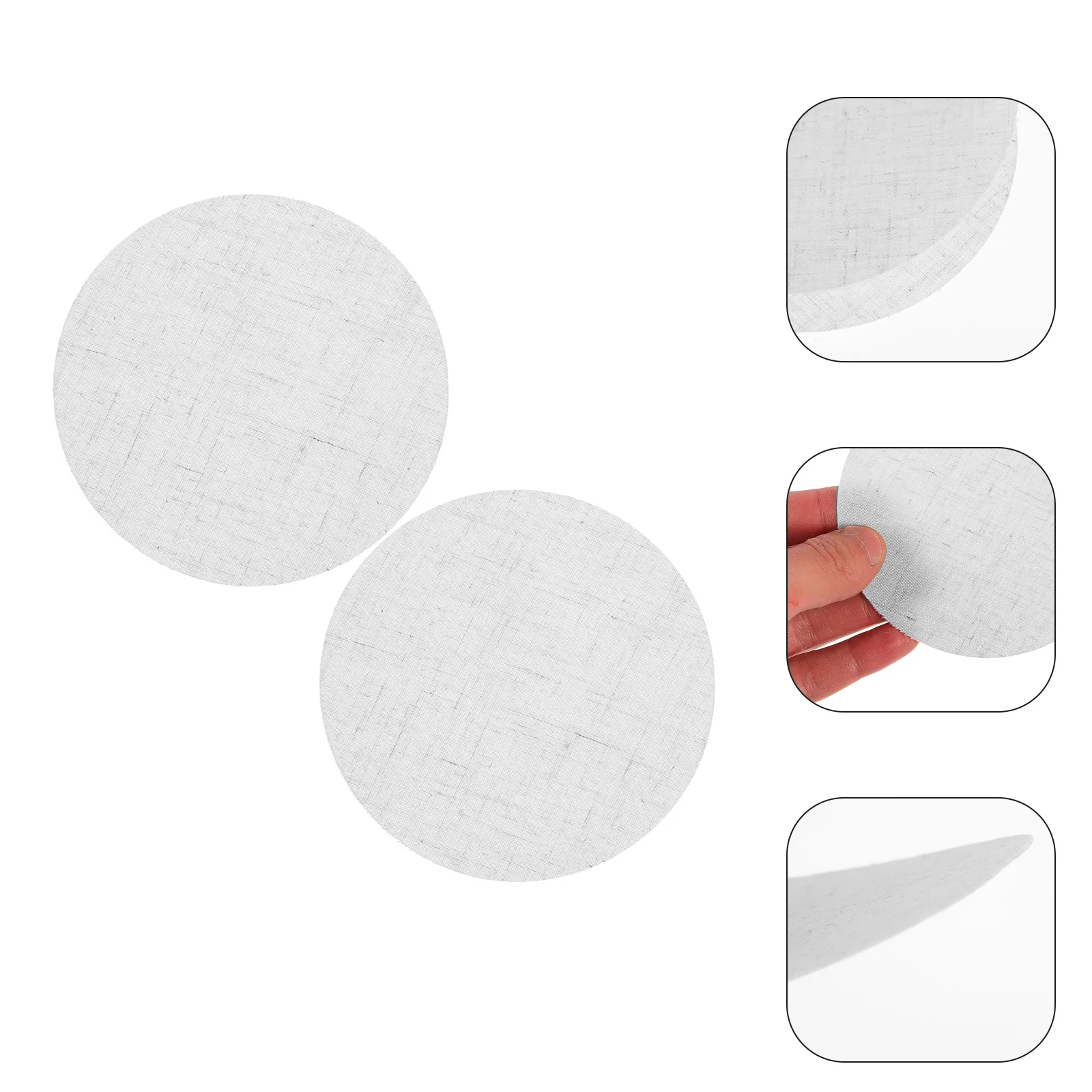 

2Pcs Anti-Dazzling Lamp Shade Diffuser Fabric Ceiling Light Cover Round Chandelier Cover Soft Light Filter Lampshade for Pendant