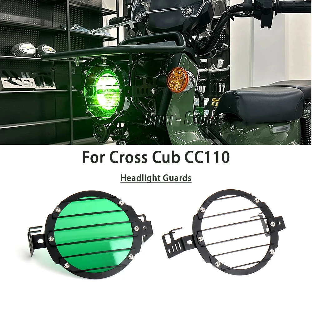 

For Honda CROSS CUB CC110 CC 110 Motorcycle Accessories High Quality Headlight Grill Guard Headlamp Light Protection Cover 2023-