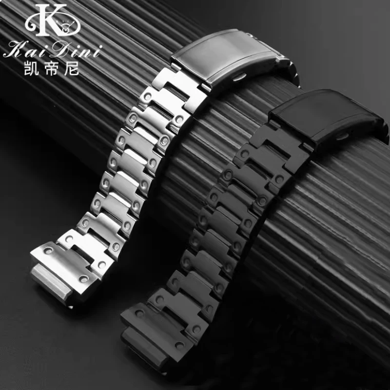 Stainless steel wristband for G-SHOCK Casio DW-H5600 series modified heart rate square stainless steel watch strap 18mm bracelet