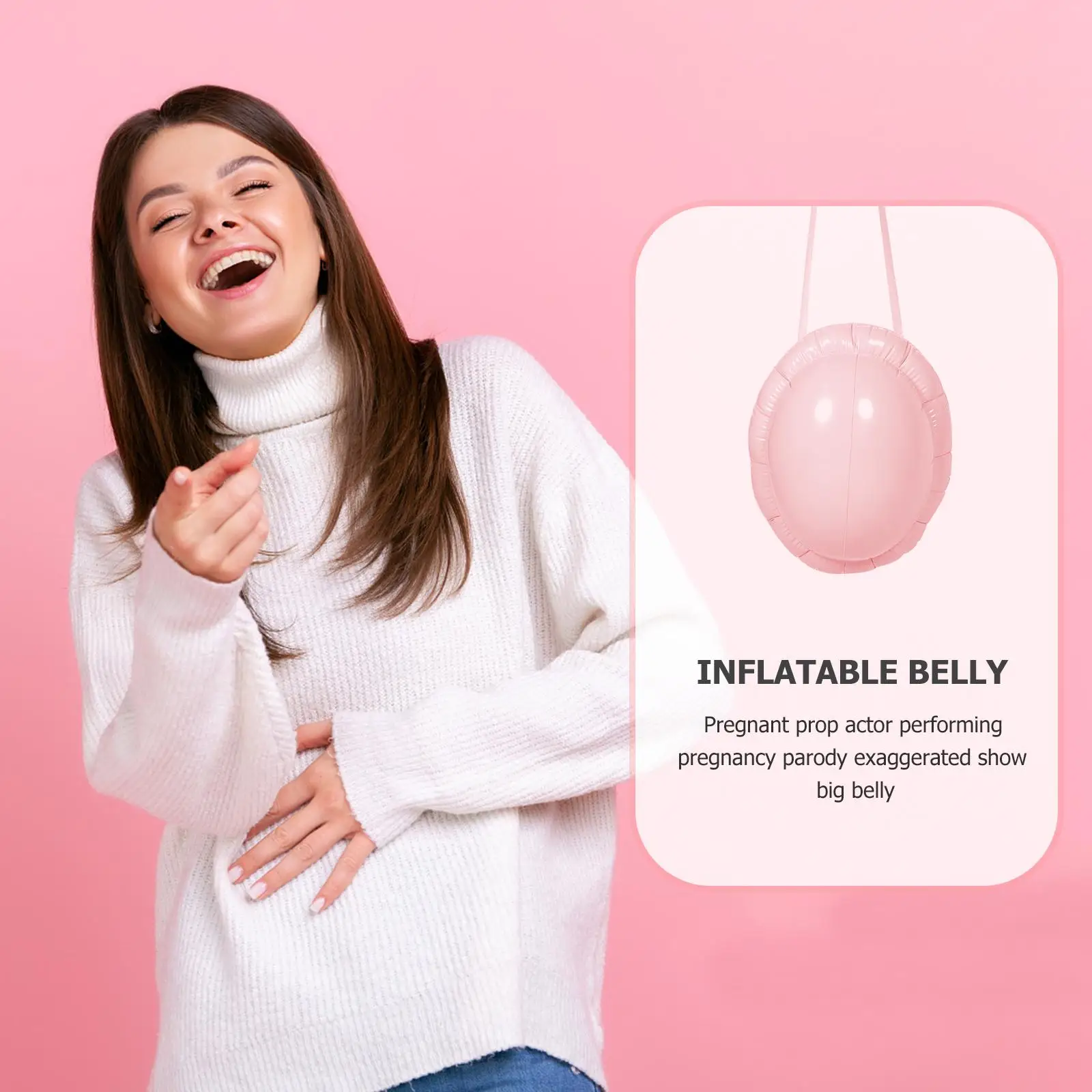 

Inflatable False Props Costumes PVC Material Lightweight Fake Cosplay Party Pregnant Belly Pregnant Costumes Belly Photography
