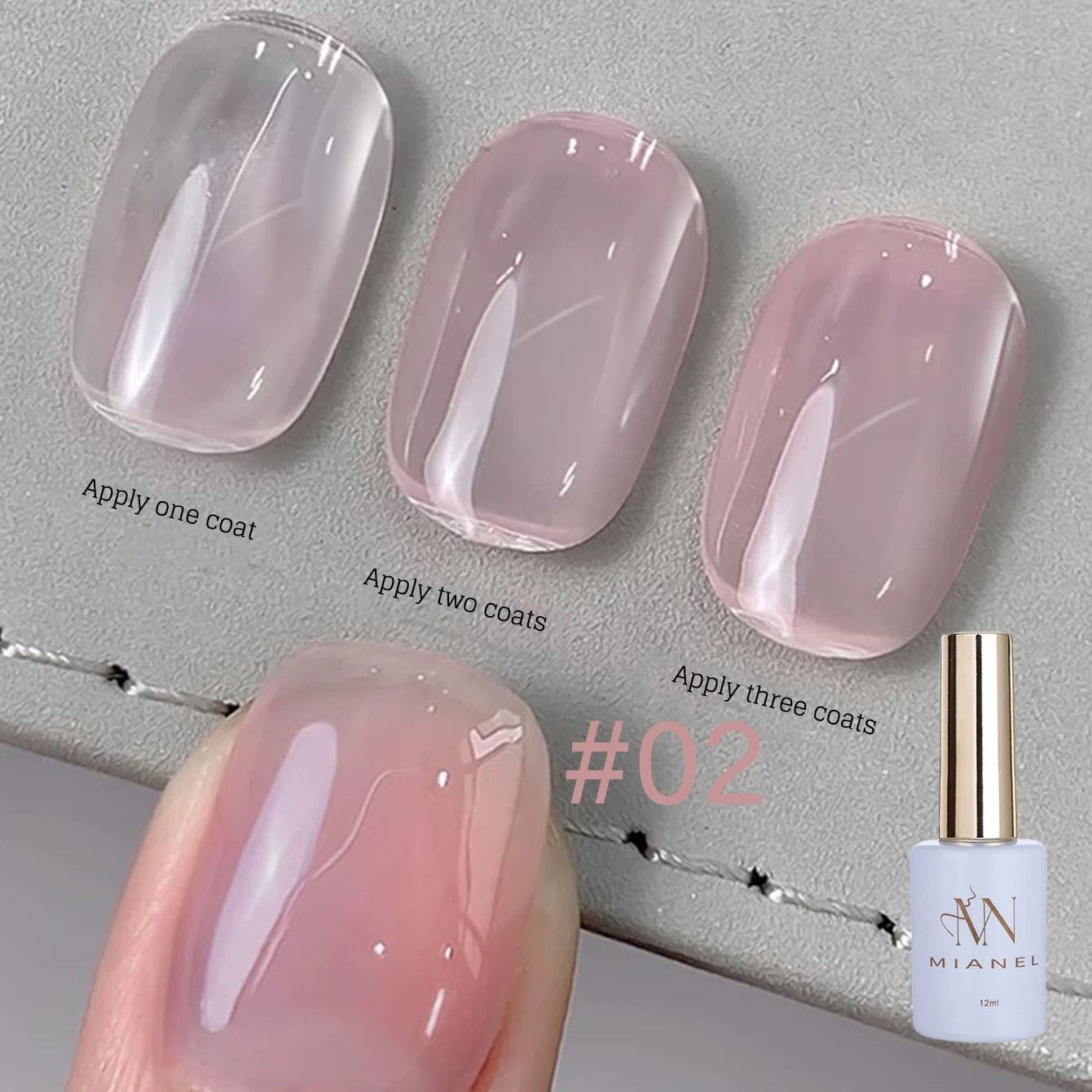 12ML Versatile White Water Ice Clear Nude Gel Nail Polish 2025 New Popular Autumn Winter Christmas Halloween Nails
