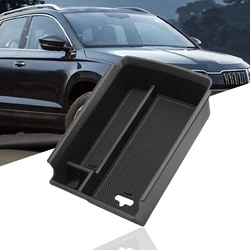 Central Armrest Storage Box For Skoda Kodiaq 2017 2018 2019 Console Glove Tray Holder Container Car Styling Car Accessories