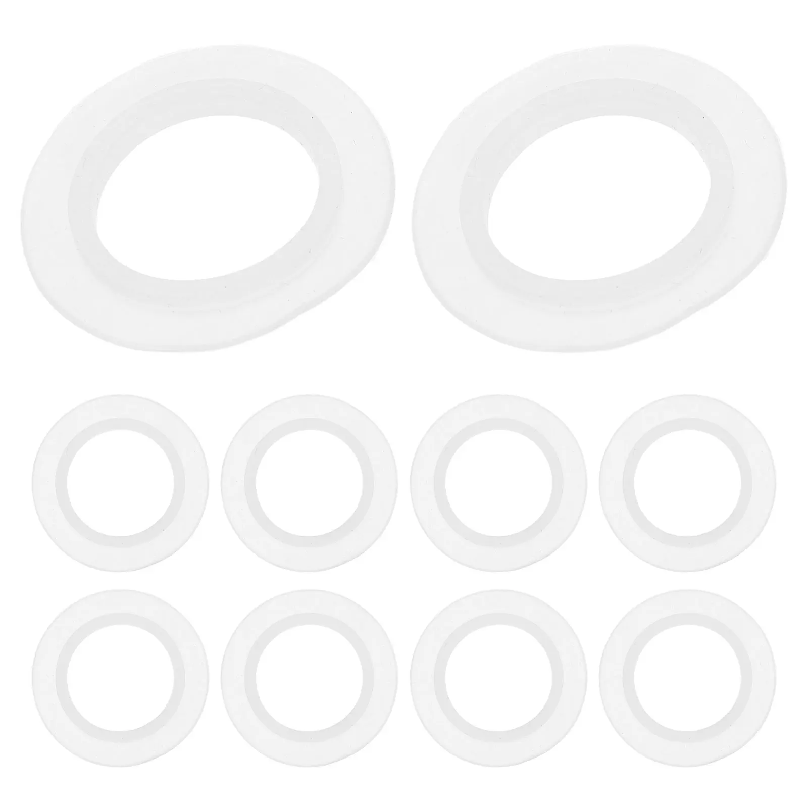 

10pcs Silicone Gasket Replacement Kit Universal Tub Drain Stopper Overflow Gasket Bathroom Sink Sealing Washers Plumbing Repair