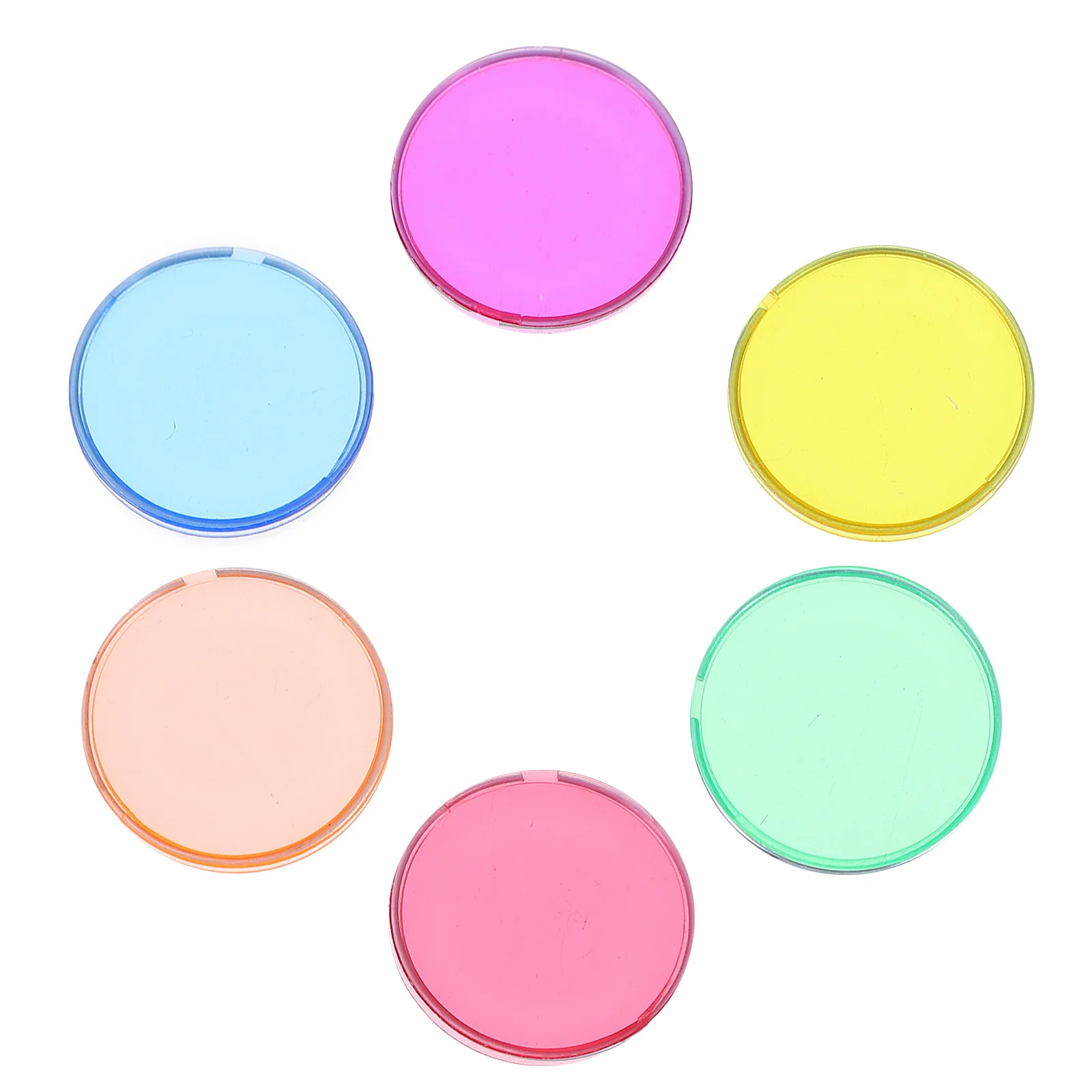 100pcs Colorful Round Chips Plastic Math Teaching Discs Kids Educational Counting Learning Games Science Experiment Tools