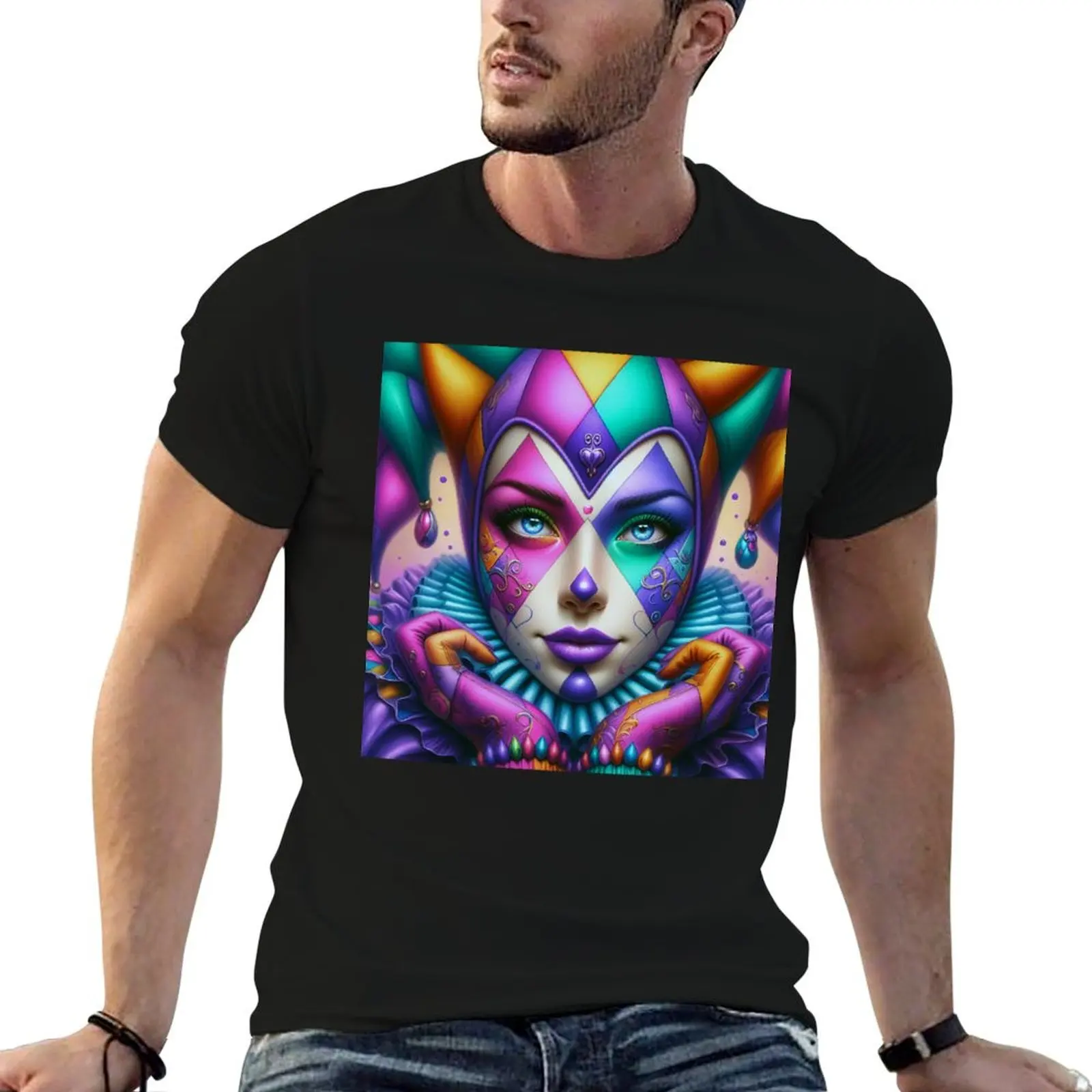 

THE THOUGHTS OF A HARLEQUIN GIRL T-Shirt Aesthetic clothing baggy shirts graphics heavyweights slim fit t shirts for men