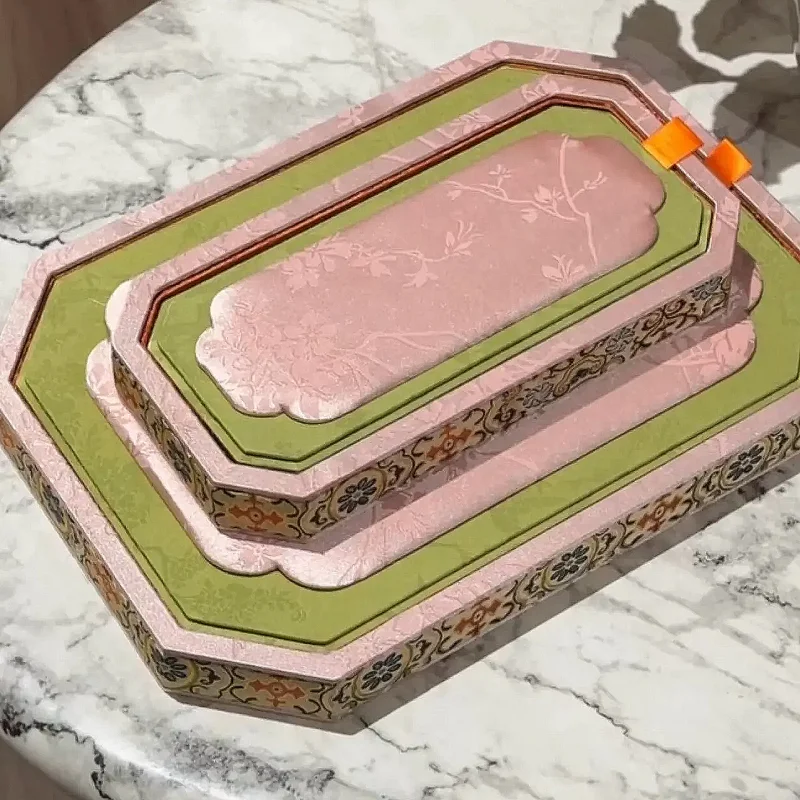 

Jewelry Display Box, Elegant Palace Style Storage Tray Organizer for Rings Bracelets Jade Jewelry, Home Decor Gift