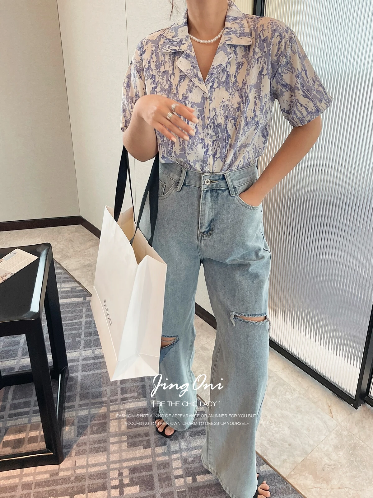 Floral Shirts Blouses Y2k Woman Clothing 2024 Summer Korean Fashion Style New Elegant Crop Top Short Sleeve Luxury Vintage Chic