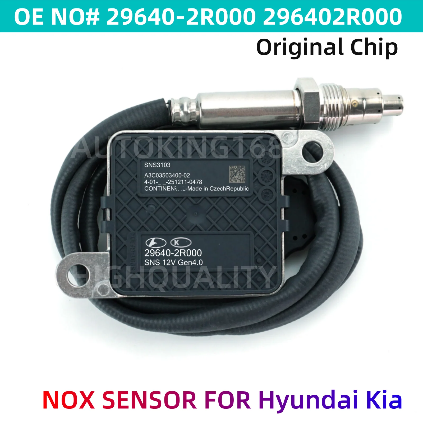 

29640-2R000 296402R000 оригинальный новый датчик кислорода азота 12 В для Hyundai Genesis GV70 2021- Kia Tucson