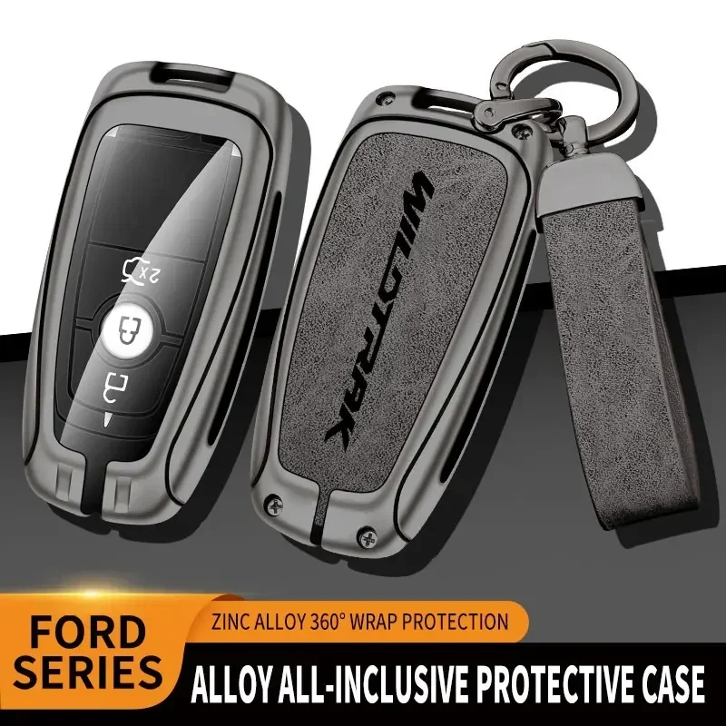 Zinc Alloy Car Remote Key Case For Ford Ranger Wildtrak Remote Control Protector For Ford Ranger Wildtrak Key Cover Accessories