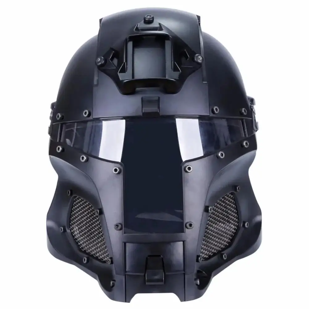 Tactical Helmet Modular Medieval Iron Warrior Protective Paintball Airsoft Helmet Replaceable Lenses Outdoor Sports Cycling Gear